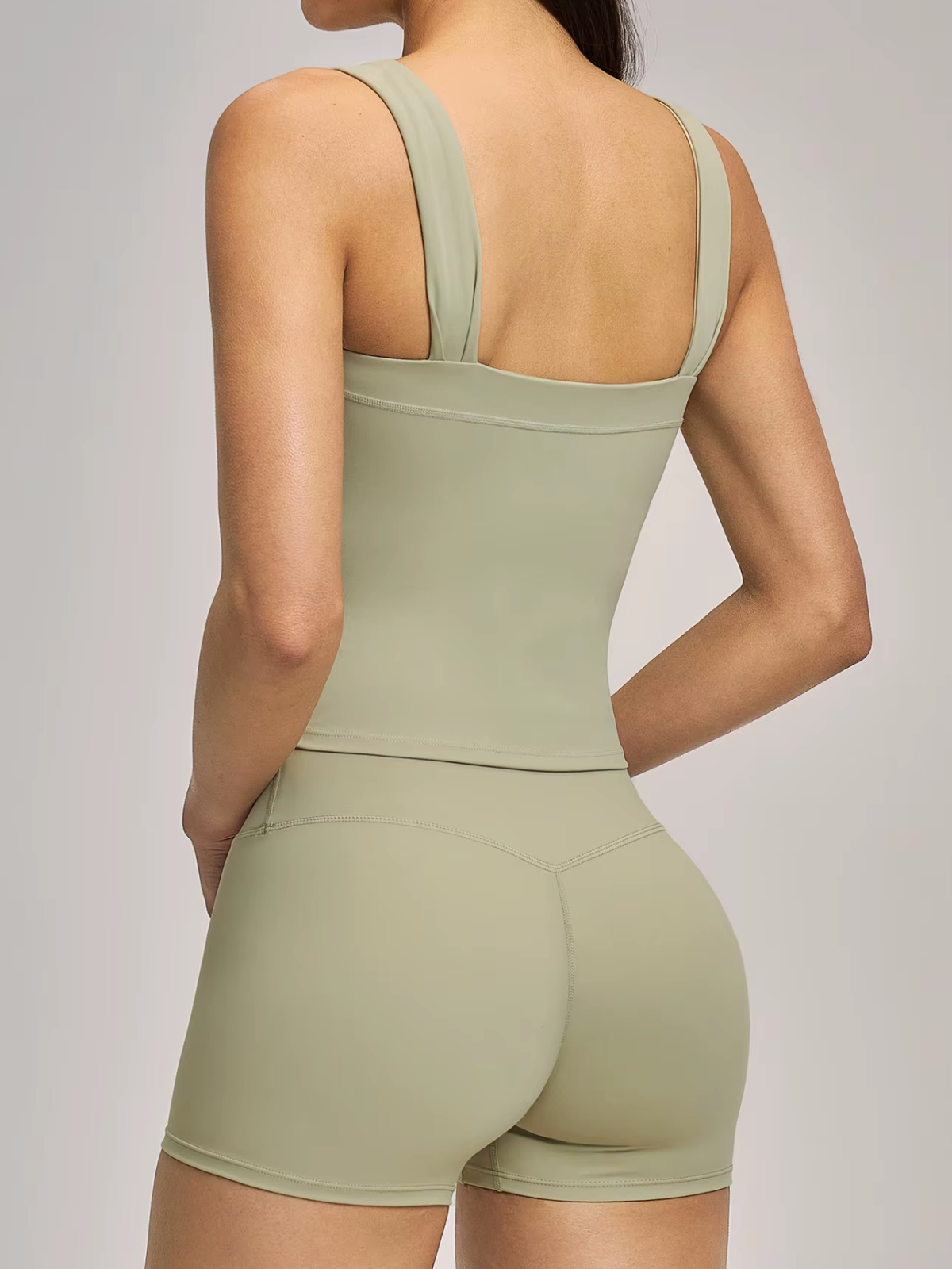 Square Neck Cropped Tank Top