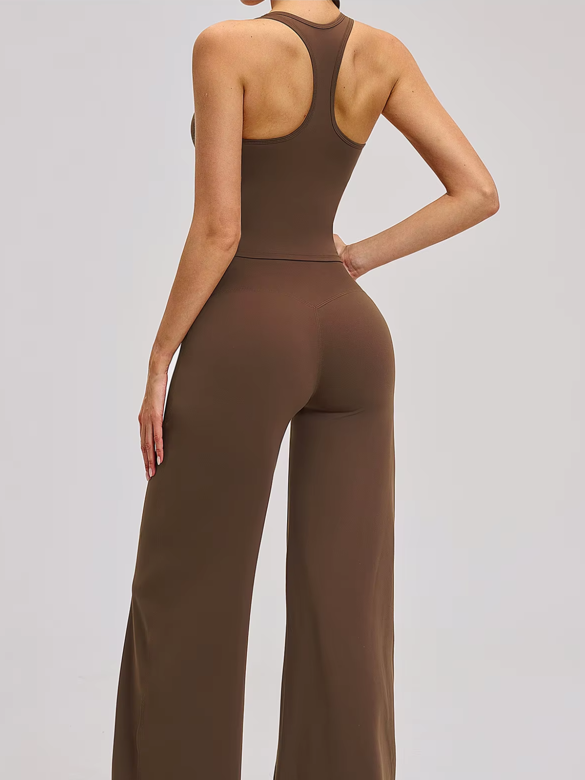 Square Neck Racerback Cropped Tank