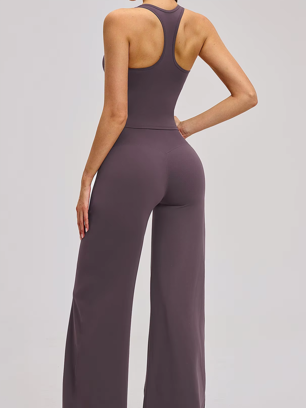 Square Neck Racerback Cropped Tank