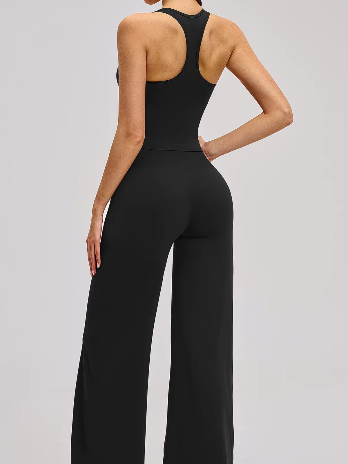 Square Neck Racerback Cropped Tank